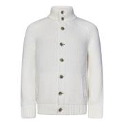 Herno Vit Bomberjacka Elegant Stil White, Herr