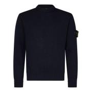 Stone Island Blå Sweatshirt Aw24 Stiligt Herrkläder Blue, Herr