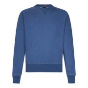 Tom Ford Blå Crewneck Sweater Aw24 Blue, Herr