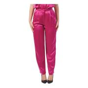 Armani Exchange Fuchsia Högmidjade Byxor Pink, Dam