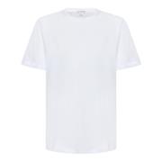 James Perse Vit Crewneck T-shirt för Män White, Herr