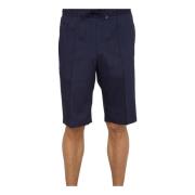 Corneliani Stiliga Bermuda Shorts för Män Blue, Herr