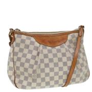 Louis Vuitton Vintage Pre-owned Canvas axelremsvskor White, Dam