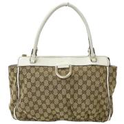 Gucci Vintage Pre-owned Canvas gucci-vskor Beige, Dam