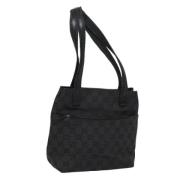 Gucci Vintage Pre-owned Canvas totevskor Black, Dam