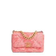 Chanel Vintage Pre-owned Tyg chanel-vskor Pink, Dam