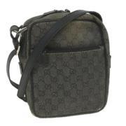 Gucci Vintage Pre-owned Canvas axelremsvskor Black, Dam