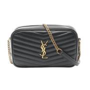 Yves Saint Laurent Vintage Pre-owned Laeder axelremsvskor Black, Dam