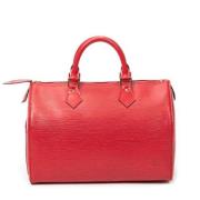 Louis Vuitton Vintage Pre-owned Laeder handvskor Red, Dam