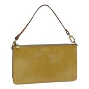 Louis Vuitton Vintage Pre-owned Laeder kuvertvskor Beige, Dam