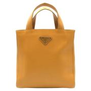 Prada Vintage Pre-owned Laeder totevskor Yellow, Dam