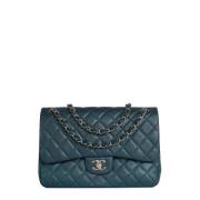 Chanel Vintage Pre-owned Laeder chanel-vskor Blue, Dam