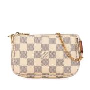 Louis Vuitton Vintage Pre-owned Canvas handvskor White, Dam