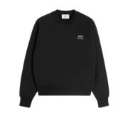 Ami Paris Hjärta Sweatshirt - Svart Black, Herr