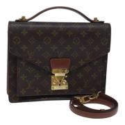 Louis Vuitton Vintage Pre-owned Canvas handvskor Brown, Dam