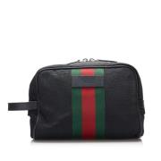 Gucci Vintage Pre-owned Tyg kuvertvskor Black, Dam