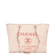 Chanel Vintage Pre-owned Canvas chanel-vskor Pink, Dam