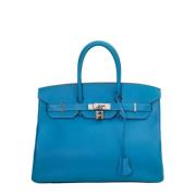 Hermès Vintage Pre-owned Laeder handvskor Blue, Dam