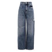 Icon Denim Los Angeles Poppy Dark Jeans Blue, Dam