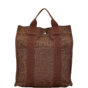 Hermès Vintage Pre-owned Canvas ryggsckar Brown, Dam