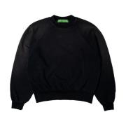 Garment Workshop Dubbel lager Crewneck med dubbel broderi Black, Herr