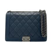 Chanel Vintage Pre-owned Laeder chanel-vskor Blue, Dam