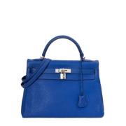 Hermès Vintage Pre-owned Laeder handvskor Blue, Dam