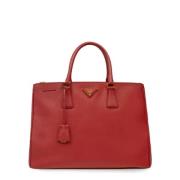 Prada Vintage Pre-owned Laeder handvskor Red, Dam