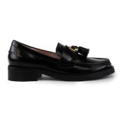 Coccinelle Svart läder slip-on loafers Black, Dam