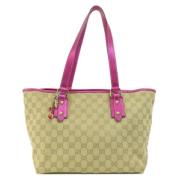 Gucci Vintage Pre-owned Canvas gucci-vskor Beige, Dam