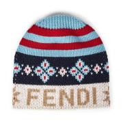 Fendi Geometrisk Jacquard Stickad Barntröja Multicolor, Unisex