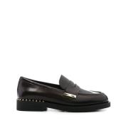 ASH Whisper Läderloafers med Nitar Brown, Dam