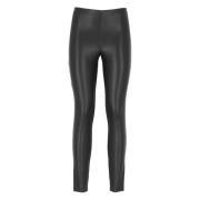 Wolford Svarta elastiska tyg leggings Black, Dam