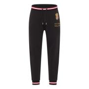 Carlo Colucci Dangl College-Style Sweatpants Black, Herr