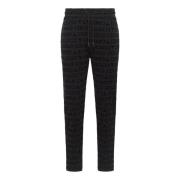 Carlo Colucci Sweatpants med unik design Black, Herr