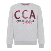 Carlo Colucci Dalvit Sweatshirt Gray, Herr