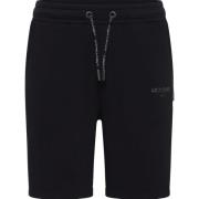 Carlo Colucci Avslappnad Atmosfär Basic Line Shorts Black, Herr