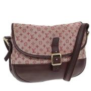 Louis Vuitton Vintage Pre-owned Canvas axelremsvskor Red, Dam