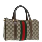 Gucci Vintage Pre-owned Canvas handvskor Beige, Dam