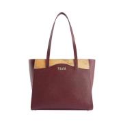 Alviero Martini 1a Classe Lila Geo Classic Shopper Väska Purple, Dam