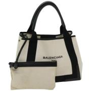 Balenciaga Vintage Pre-owned Canvas balenciaga-vskor White, Dam