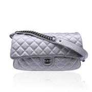 Chanel Vintage Pre-owned Laeder chanel-vskor Gray, Dam