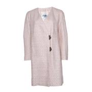 Chanel Vintage Pre-owned Polyester ytterklder Pink, Dam