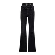 Y/Project Stiliga Denim Jeans Black, Dam