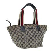 Gucci Vintage Pre-owned Canvas totevskor Blue, Dam