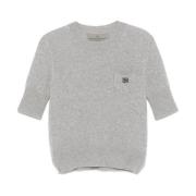 Ermanno Scervino Casual Stickad Tröja i Grå Gray, Dam