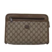 Gucci Vintage Pre-owned Canvas gucci-vskor Beige, Dam