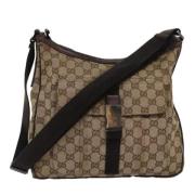 Gucci Vintage Pre-owned Canvas gucci-vskor Beige, Dam