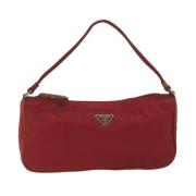 Prada Vintage Pre-owned Nylon necessrer Red, Dam