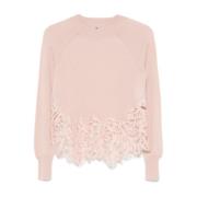 Ermanno Scervino Mysig Stickad Tröja Pink, Dam